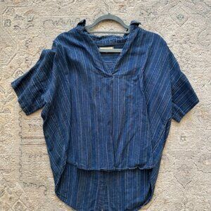 Madewell Button-Back Courier Shirt in Cecile Stripe